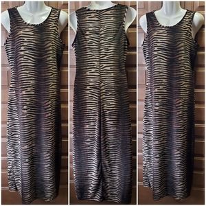 "Sense" Leopard Print Slit Maxi Dress